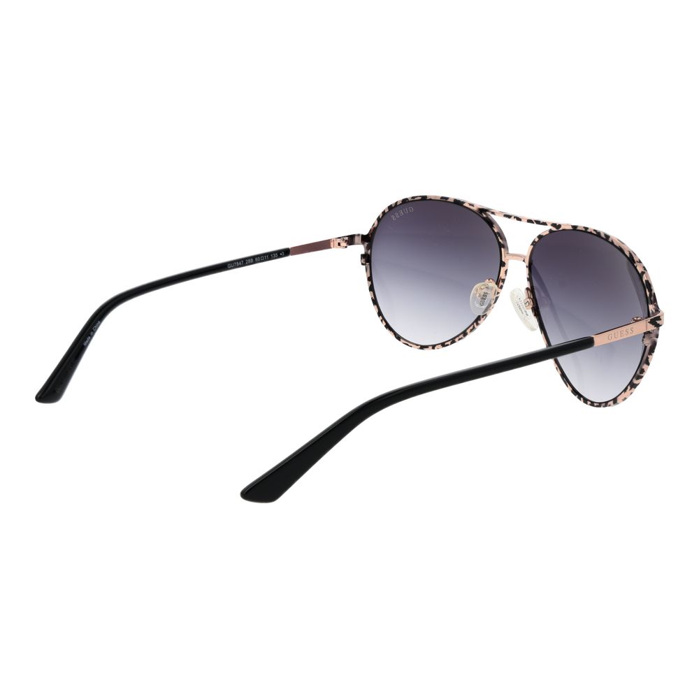 Guess Women’s Sunglasses – Black Aviator Frame, Grey Gradient Lenses