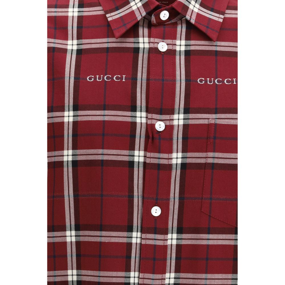 Gucci Multicolor Tartan Cotton Jacquard Shirt