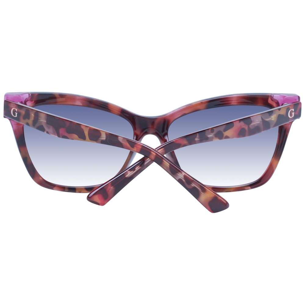Guess Women’s Sunglasses – Rose Cat Eye Frame, Multicolour Gradient Lenses