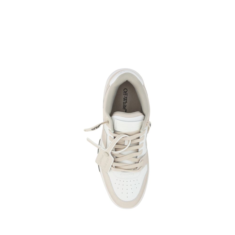Off-White Beige Rubber Low Top Sneakers
