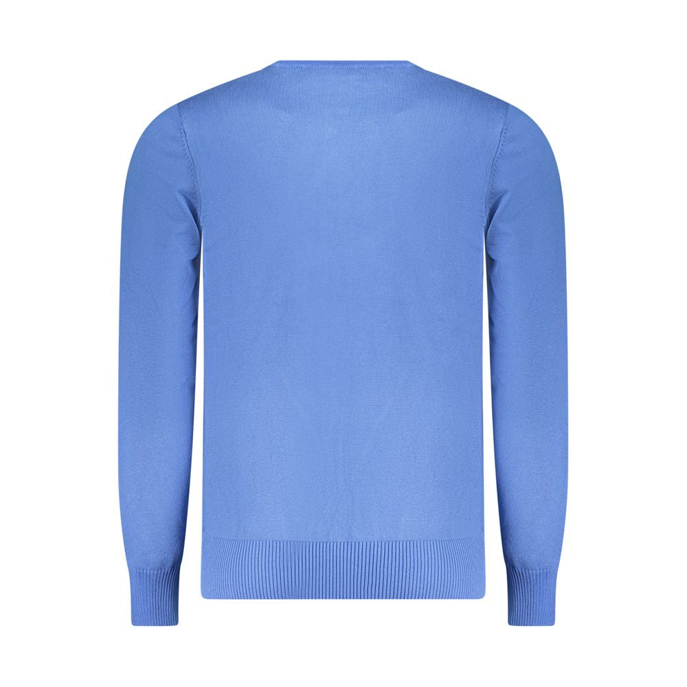 COVERI MOVING Blu Viscosa Uomo Maglia - Long Sleeve Crew Neck