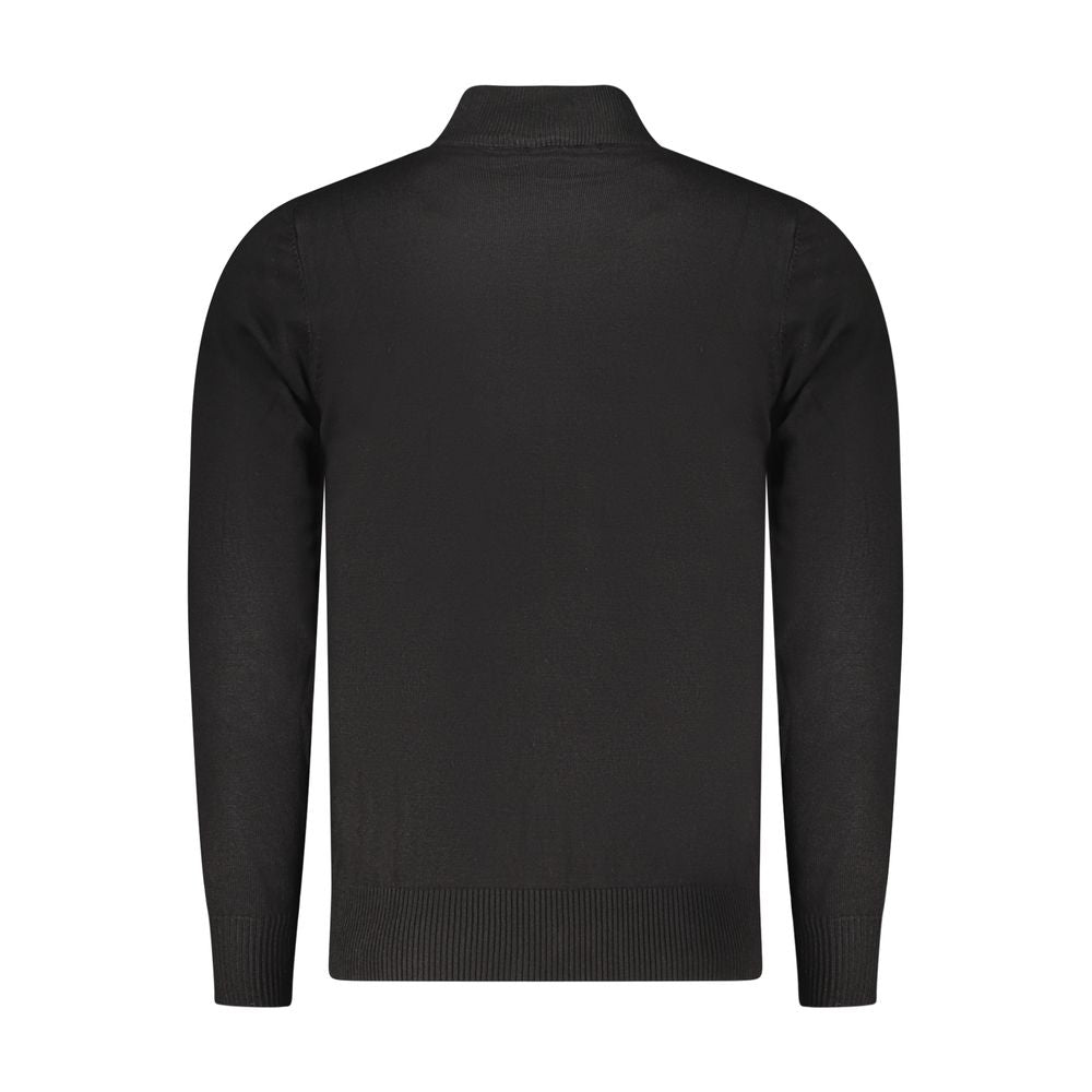 COVERI MOVING Nero Viscosa Uomo Maglia High-Neck Sweater