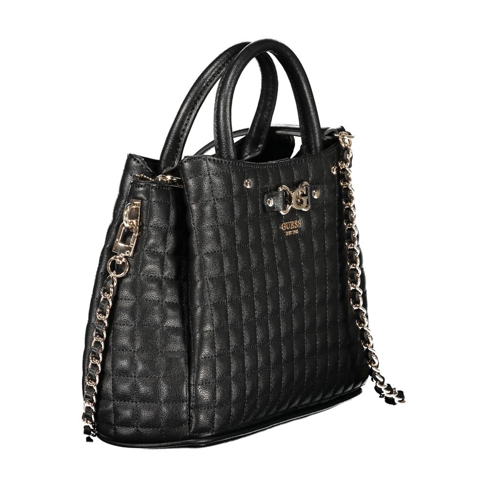 Guess Jeans Black Polyurethane Women Handbag - Nadira Tote
