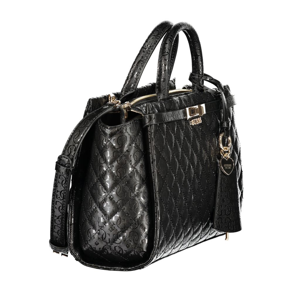 GUESS JEANS Black Polyurethane Women's Handbag