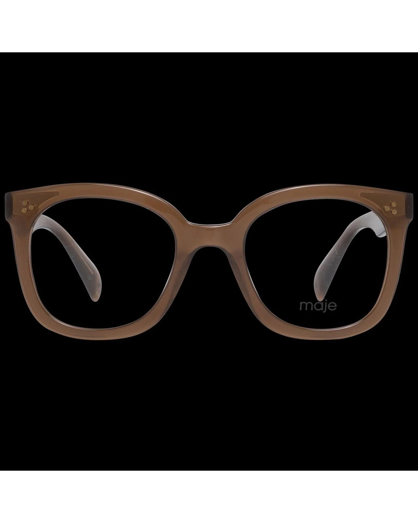 Maje Brown Plastic Glasses – Full-Rim Optical Frames