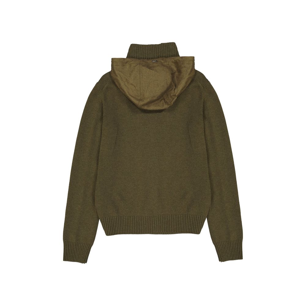 Herno Bicolor Cashmere Hoodie for Men