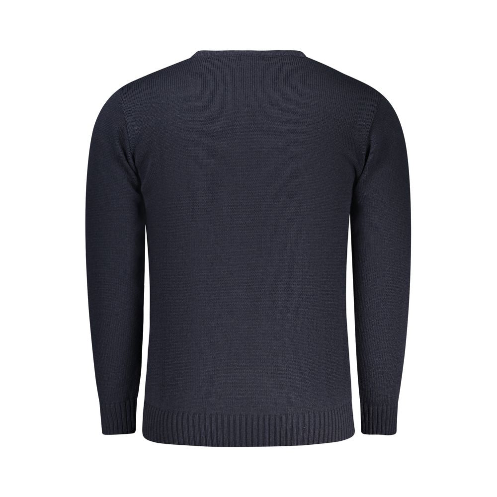 RIFLE Blue Acrylic Men's Sweater