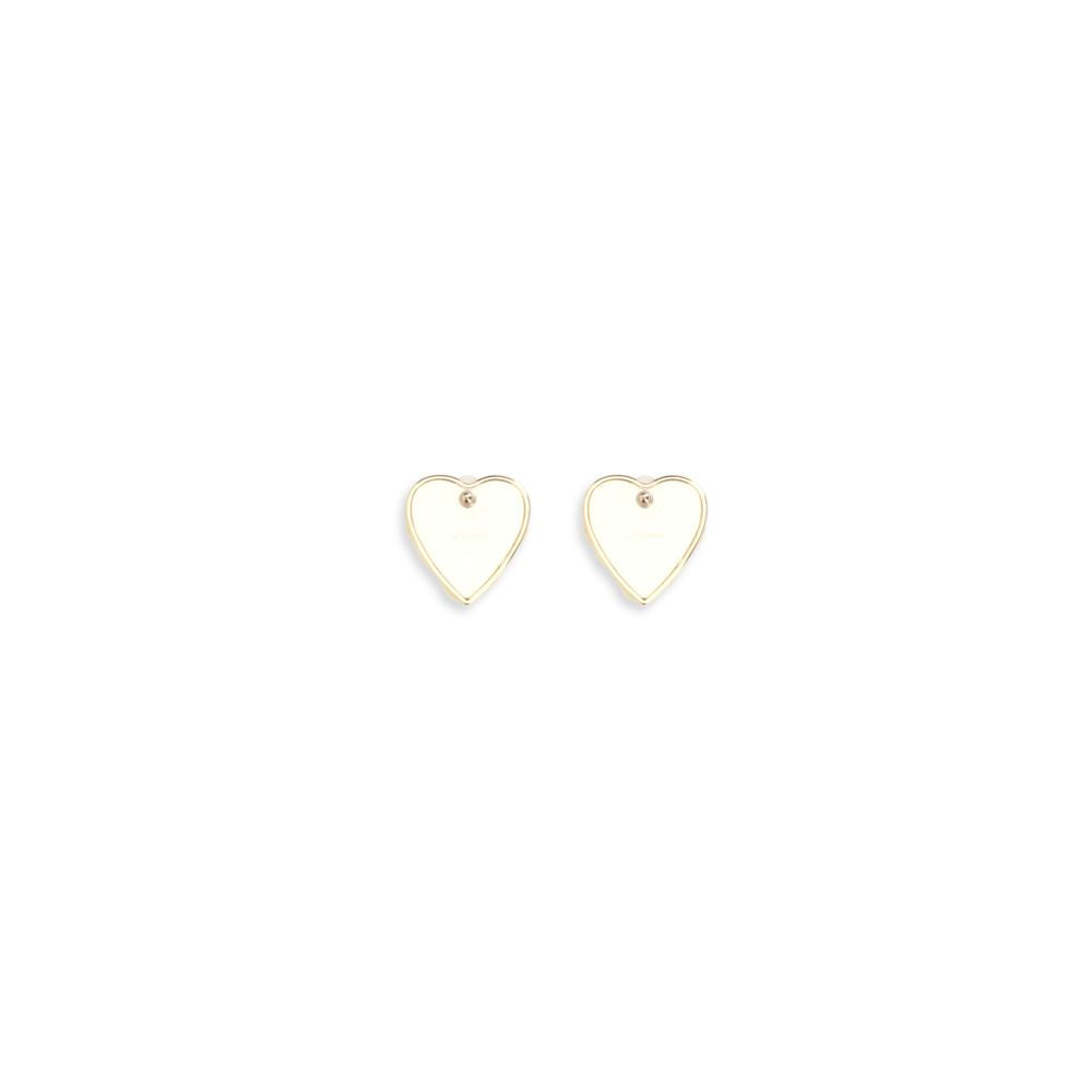 Self-Portrait Gold Brass Earrings with Crystals