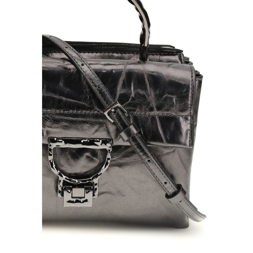 Coccinelle Black Calf Leather Bos Taurus Handbag - Arlettis Droplet