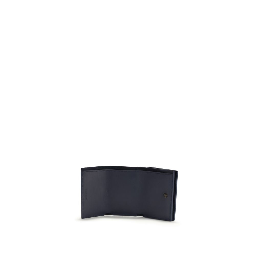 Balenciaga Blue Le City Mini Lamb Ovis Aries Wallet
