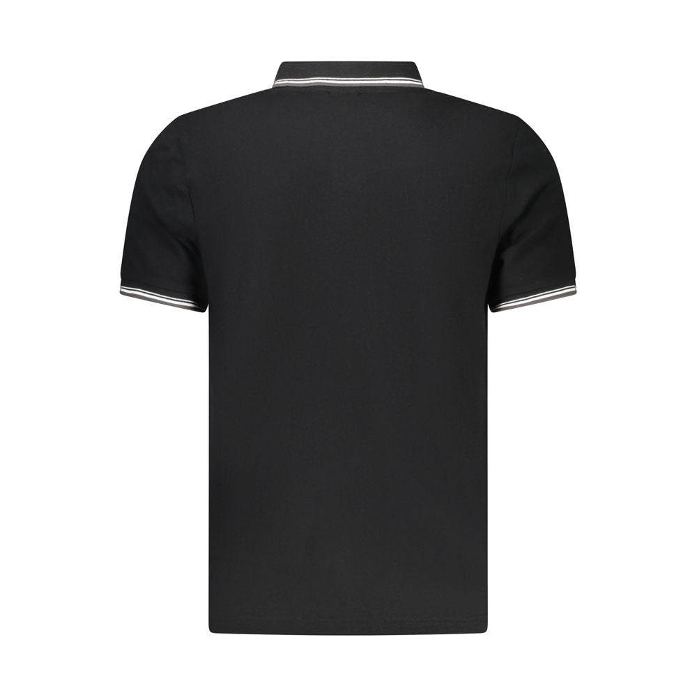 North Sails Black Cotton Men Polo Shirt