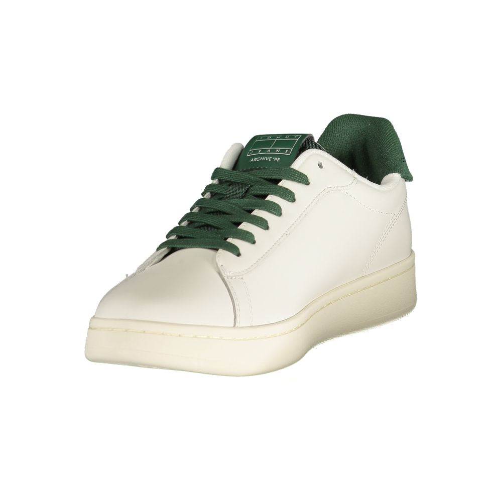 Tommy Hilfiger Bianco Polyurethane Men Sneaker