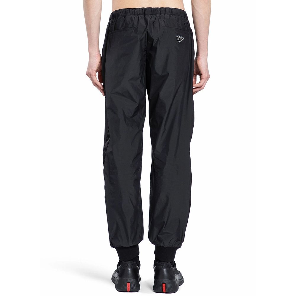 Prada Black Nylon Joggers