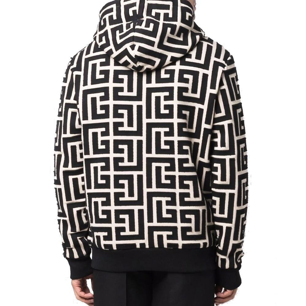 Balmain Beige Cotton Sweatshirt for Men