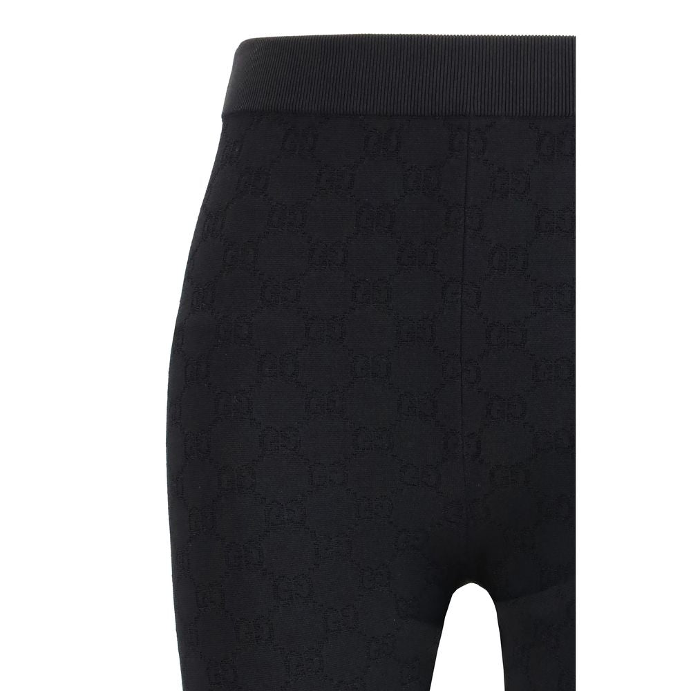 Gucci Black Viscose Leggings - Embrace Elegance and Modernity