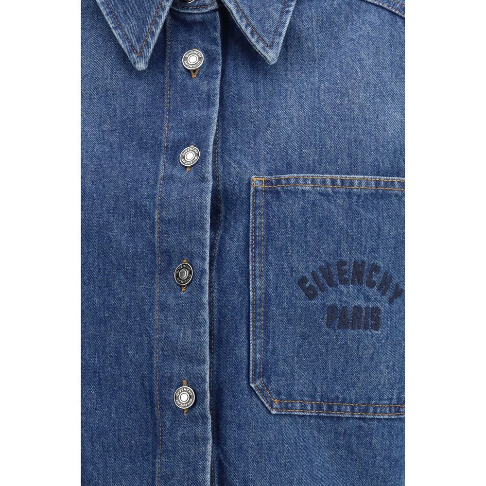 Givenchy Blue Denim Shirt: A Fusion of Workwear and Couture Elegance