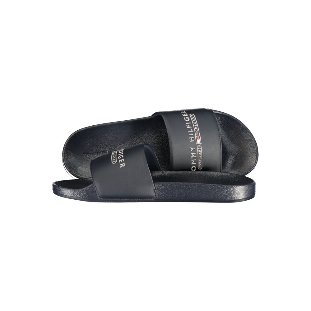 Tommy Hilfiger Blue Polyurethane Men's Pool Sliders