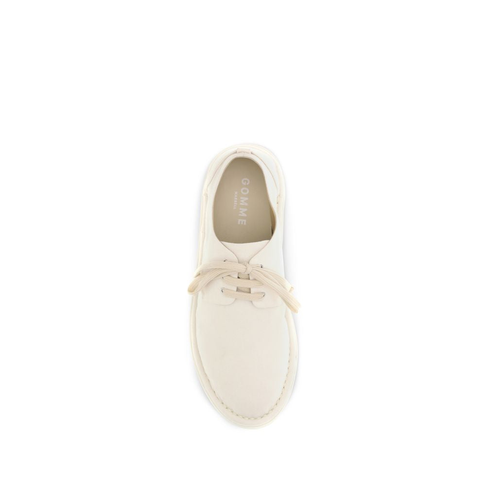 Marsèll Sancrispa Derby Lace-Ups in White Cotton