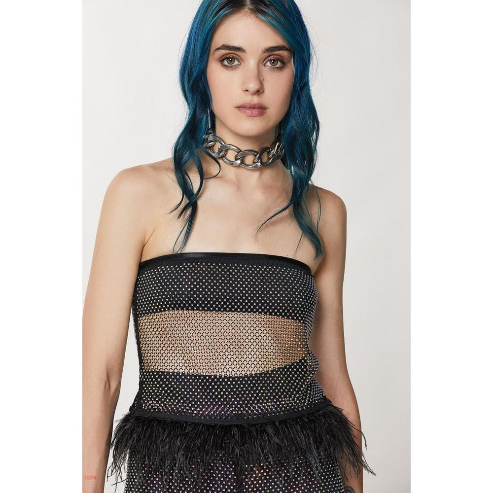 Patrizia Pepe Black Polyester Tank Top