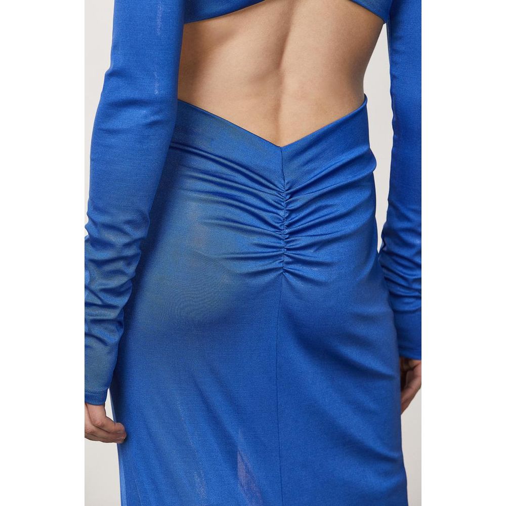 Patrizia Pepe Blue Polyester Casual Dress