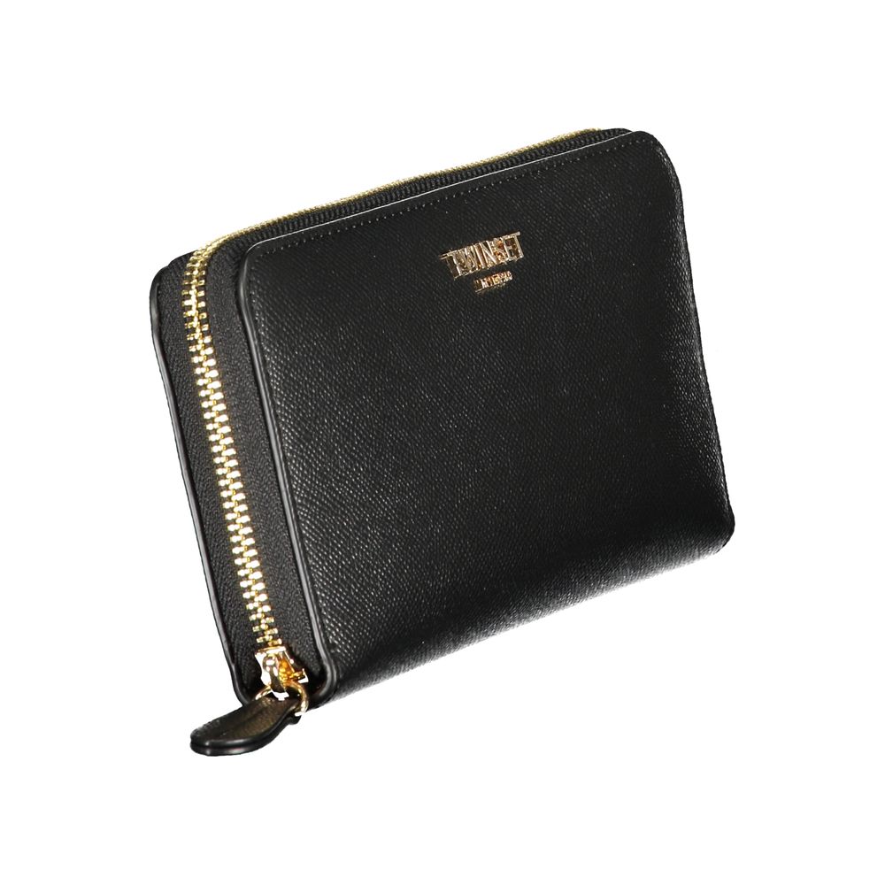 TWINSET Black Polyurethane Women Wallet