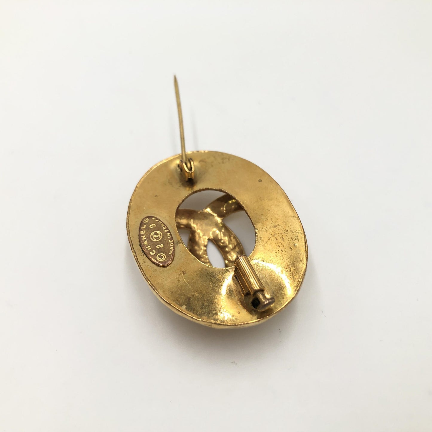 Chanel Preloved Coco Mark Brooch - Timeless Elegance with Vintage Charm