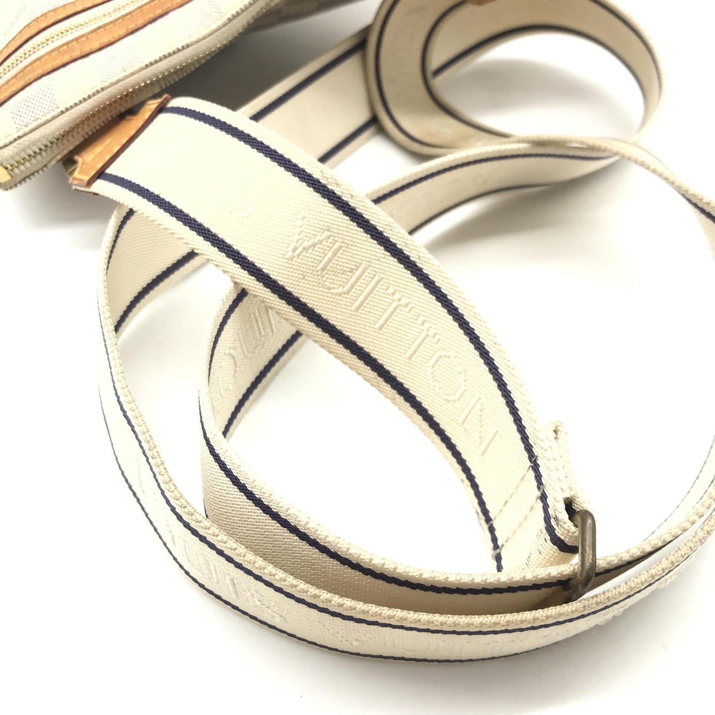 Louis Vuitton Preloved Damier Azur Pochette Bosphore Crossbody Bag - Timeless Elegance with Character