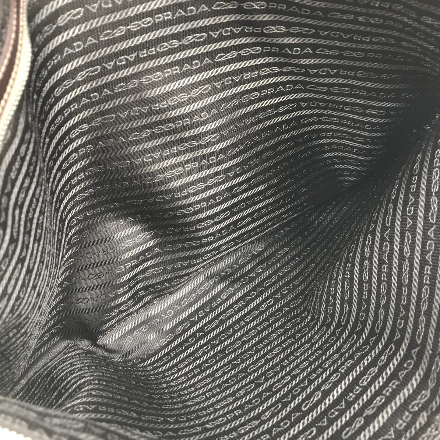 Prada Preloved Jacquard Canvas and Leather Suitcase - Luxurious B+ Condition