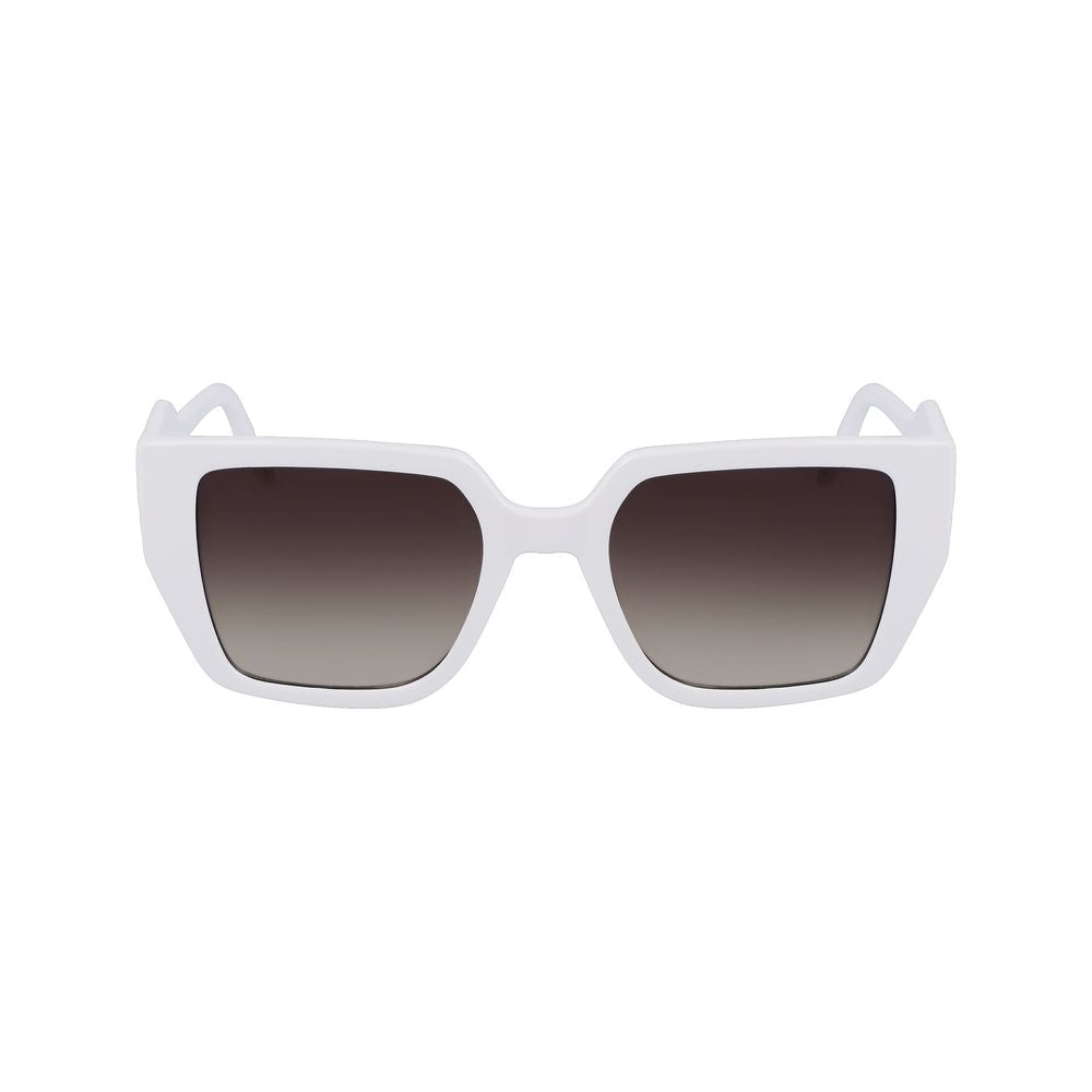 Karl Lagerfeld Women's Injected Sunglasses – White, 52mm