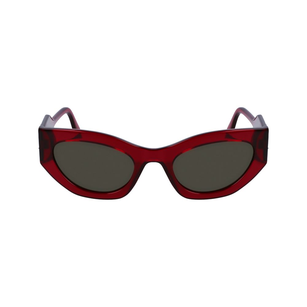 Karl Lagerfeld Women’s Multicolor Injected Sunglasses – Red, 52mm
