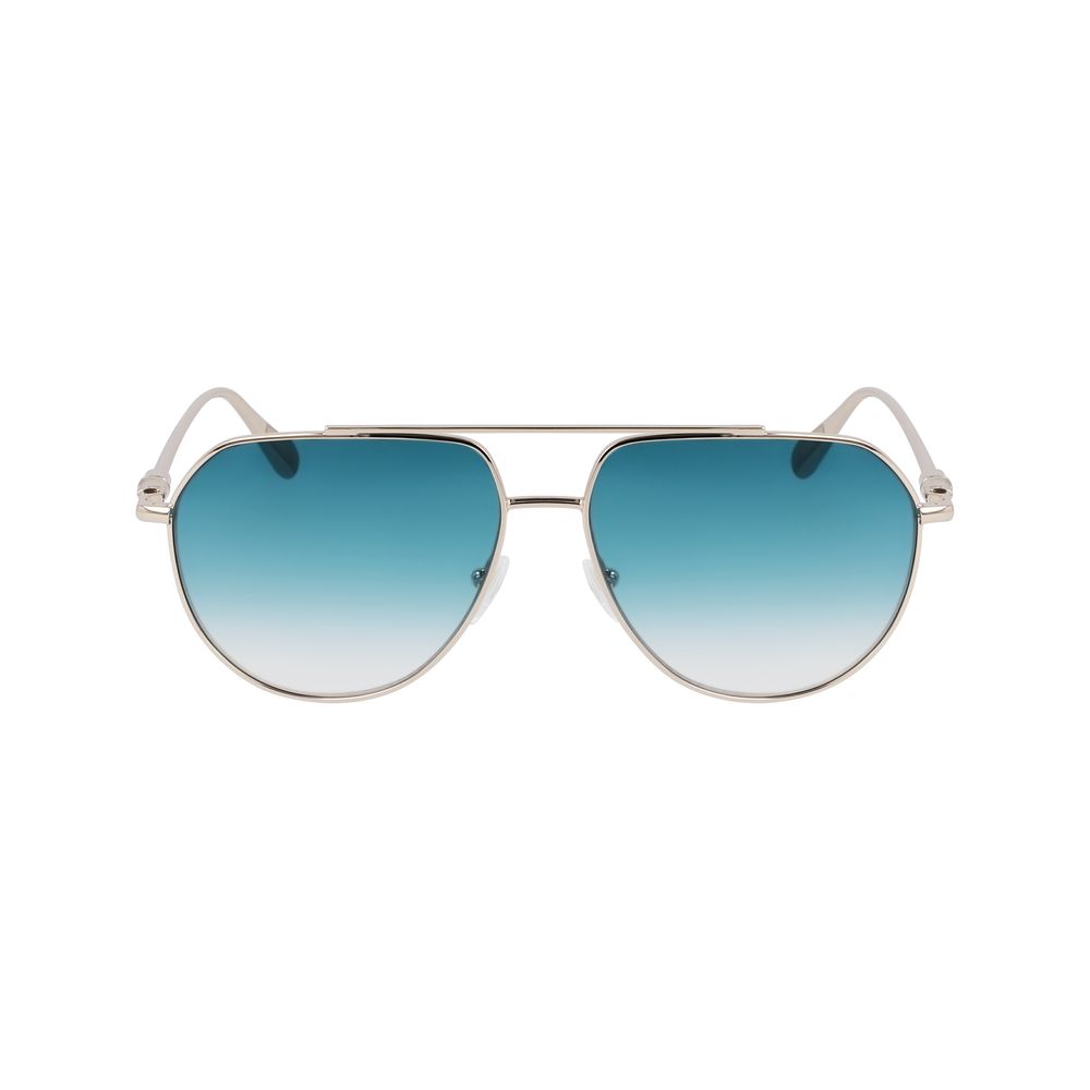 Longchamp Women’s Gold Metal Sunglasses – 57mm with UV Protection