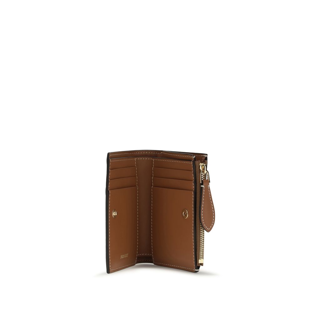 Burberry Beige Check Canvas Wallet