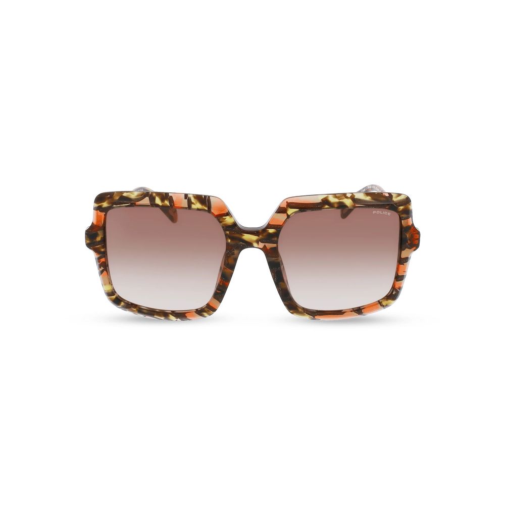 Police Multicolor Resin Sunglasses for Women - SPLG20M5409YB