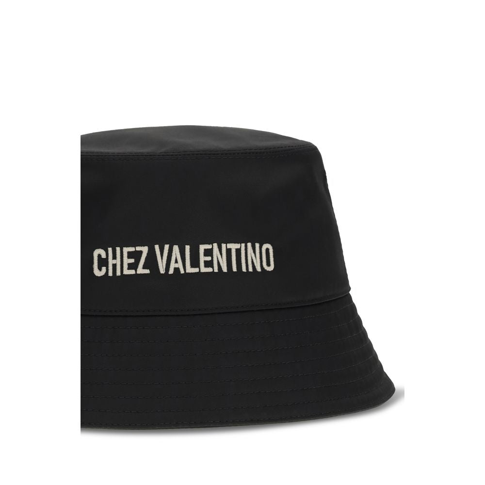 Valentino Garavani Black Chez Valentino Bucket Hat