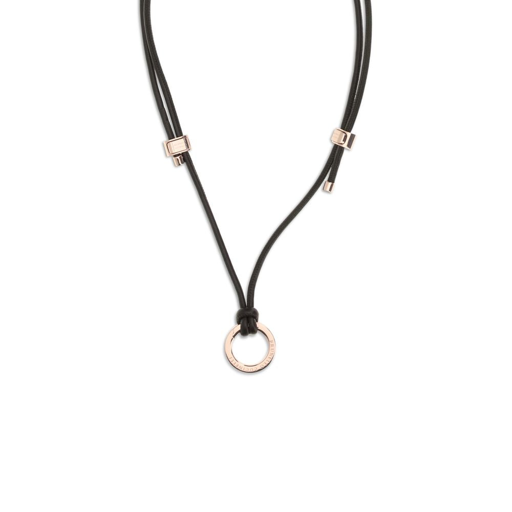 Brunello Cucinelli Brown Calf Leather Eyeglass Cord with Charm