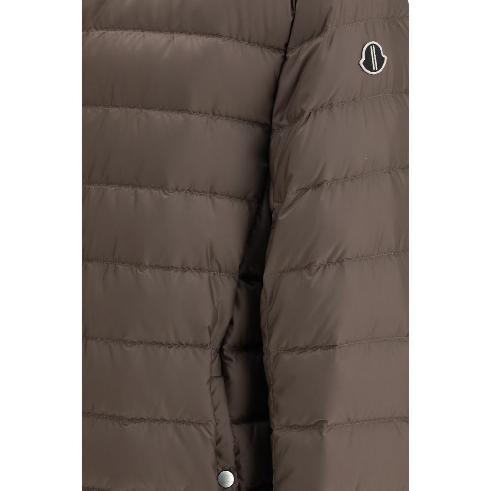 Moncler x Rick Owens Brown Goose Down Bomber Flight Jacket