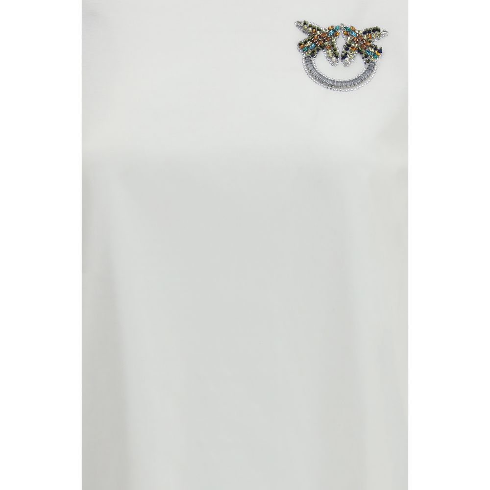 PINKO White Cotton Strepitoso T-Shirt