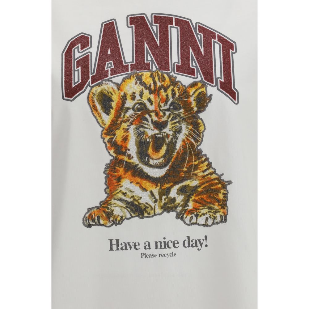 Ganni Beaded Tiger T-Shirt