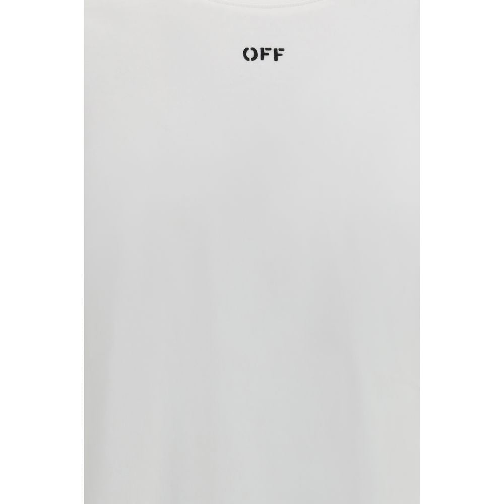 Off-White Chain Araldic Arrow T-shirt in White Cotton