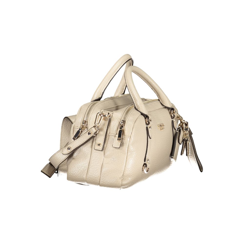 GUESS JEANS Beige Polyurethane Women's Handbag