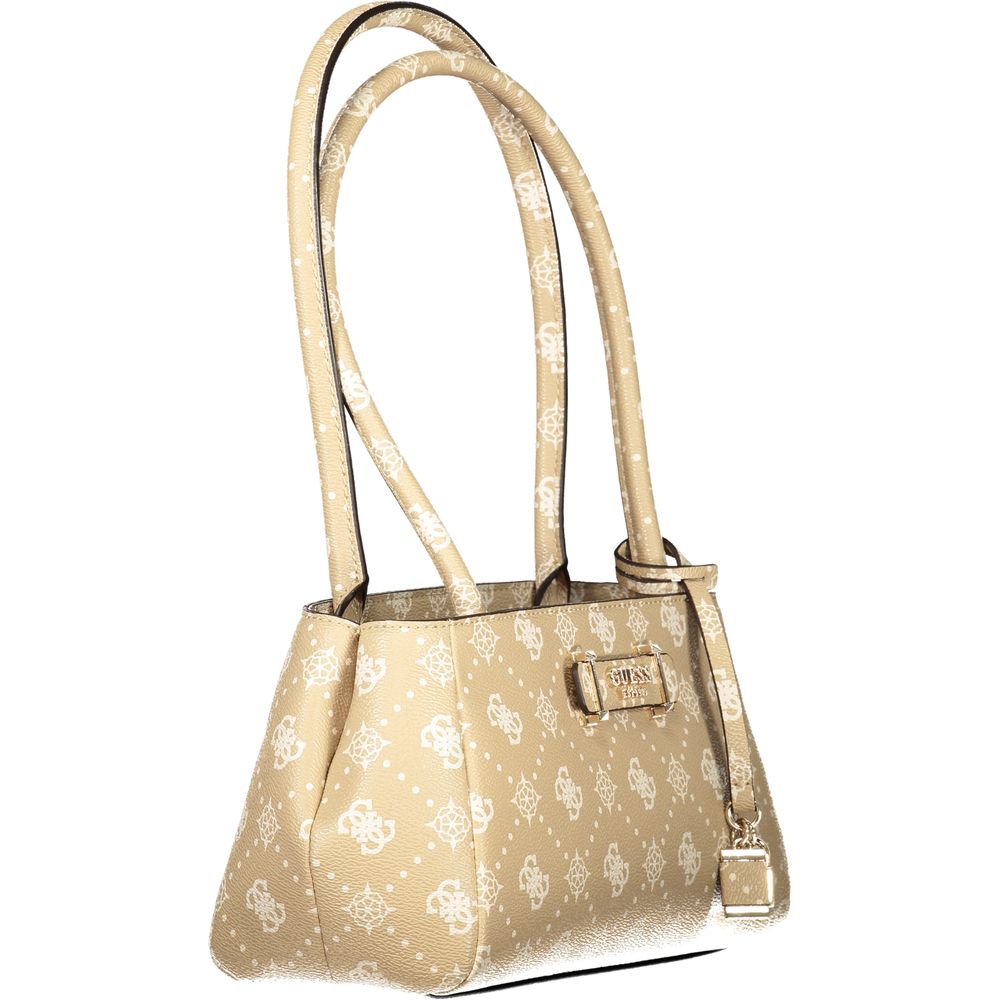 GUESS JEANS Beige Polyurethane Women Handbag