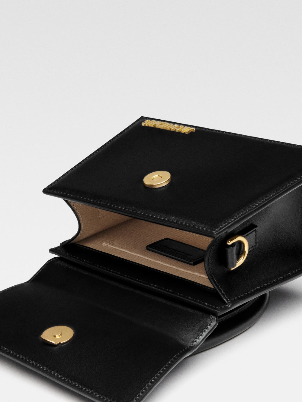Jacquemus Black Leather Le Chiquito Moyen Medium Bag