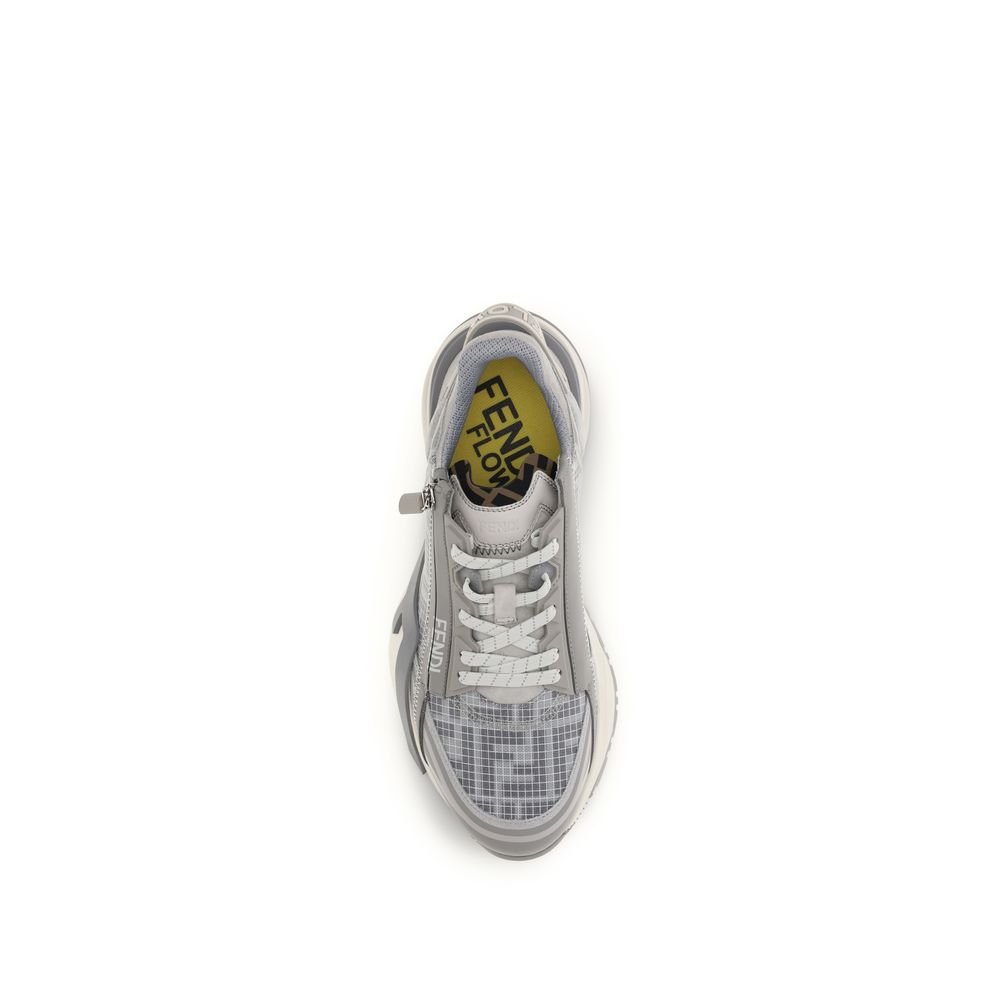 Fendi Men's Gray FF Flow Sneakers