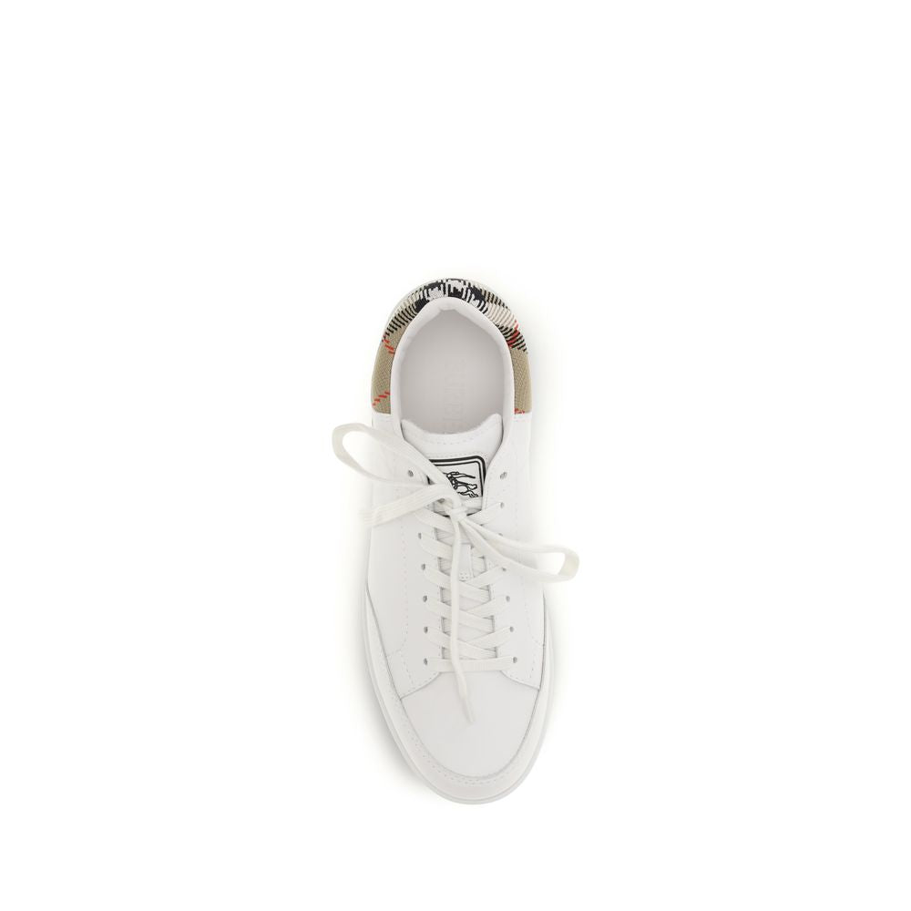 Burberry Set Low Top Check Detail Low Top Sneakers