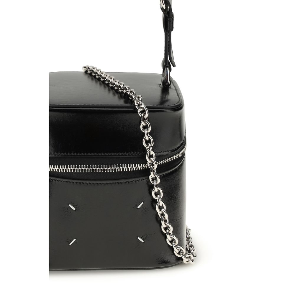 Maison Margiela Black Calf Leather Big Cube Bucket Bag