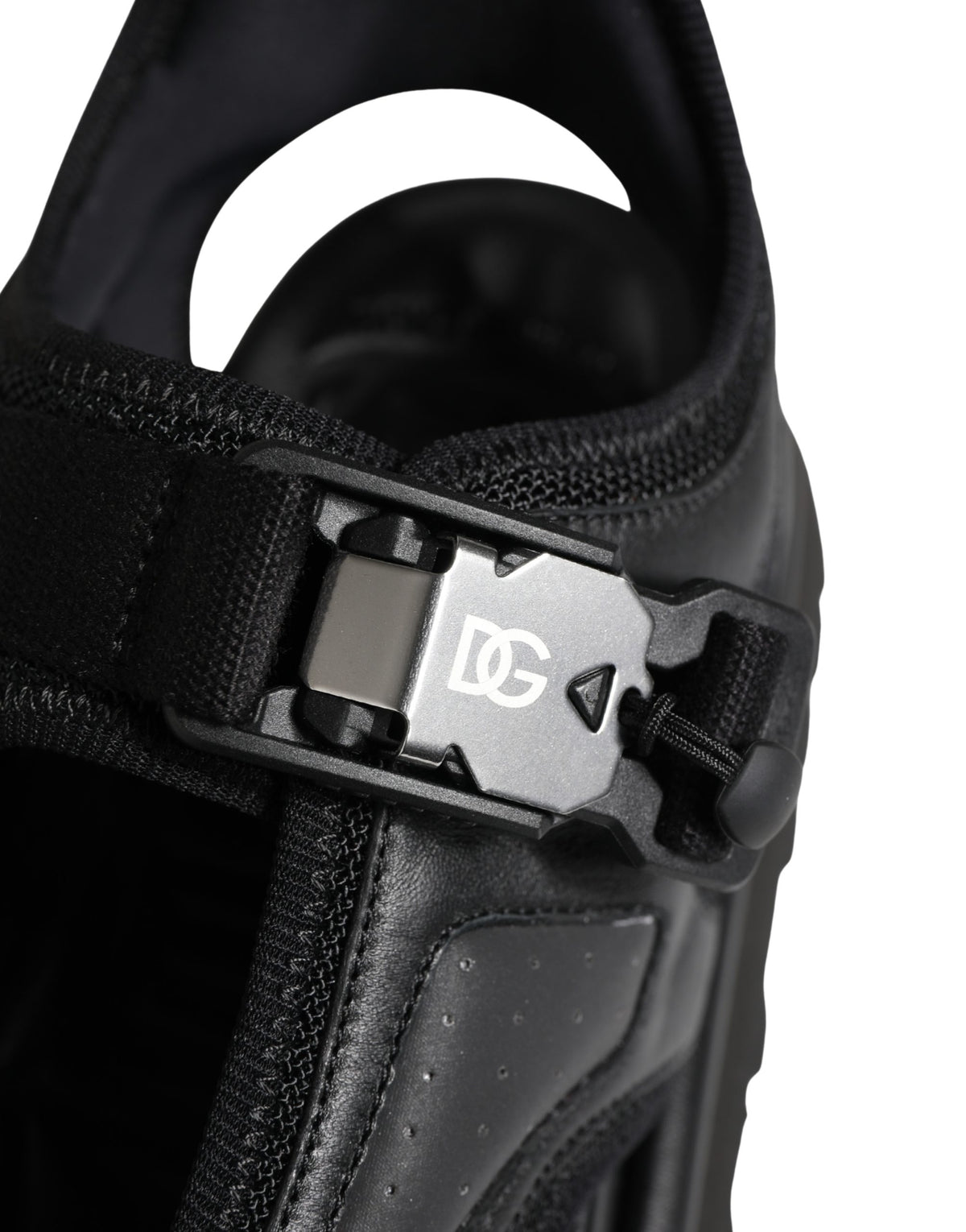Dolce & Gabbana Black Logo Detailed Men's Chunky Sandals