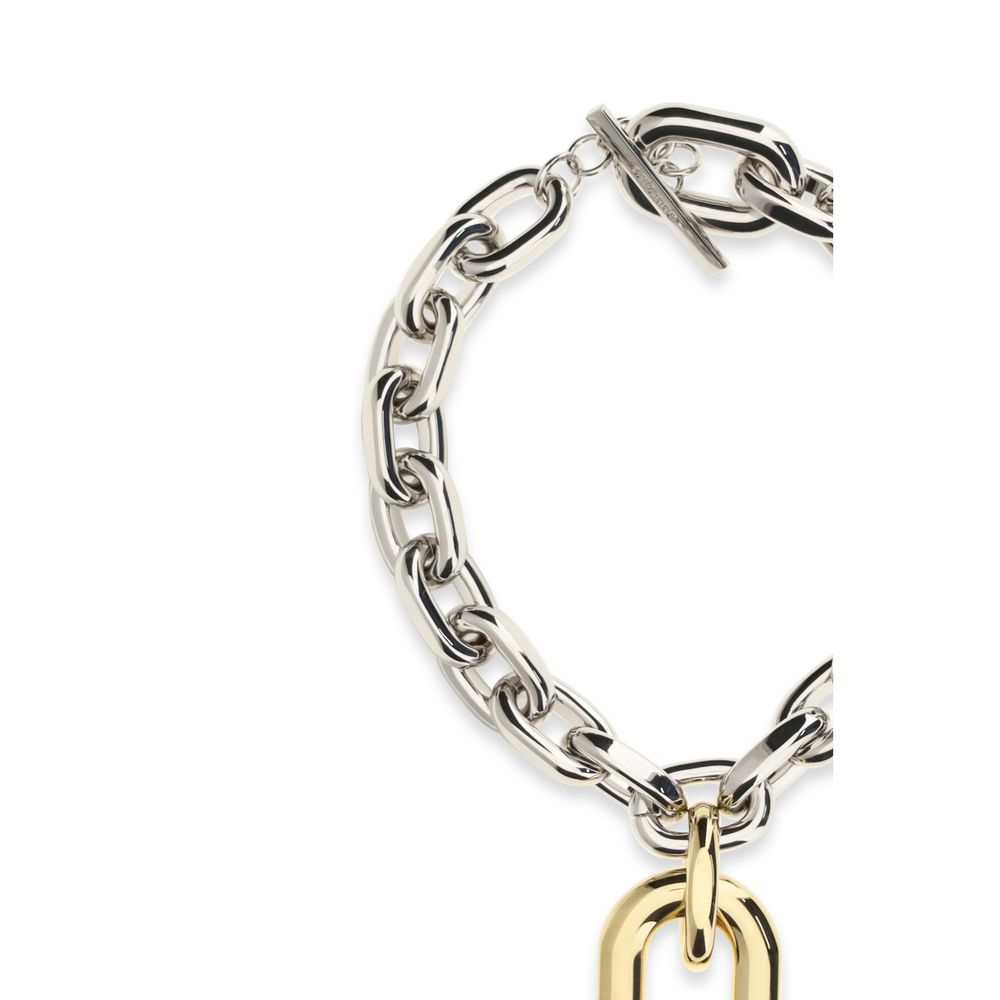 Paco Rabanne Silver Metal Necklace