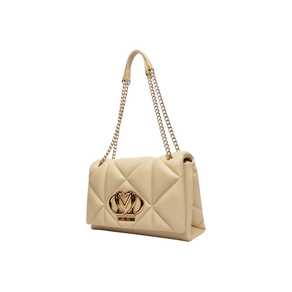 Love Moschino JC4041PP1 Beige Artificial Leather Handbag
