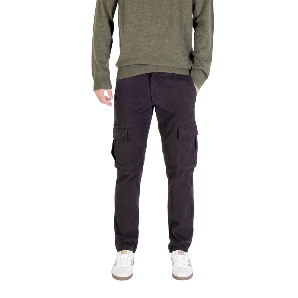 Lyle & Scott Black Cotton Cargo Pants