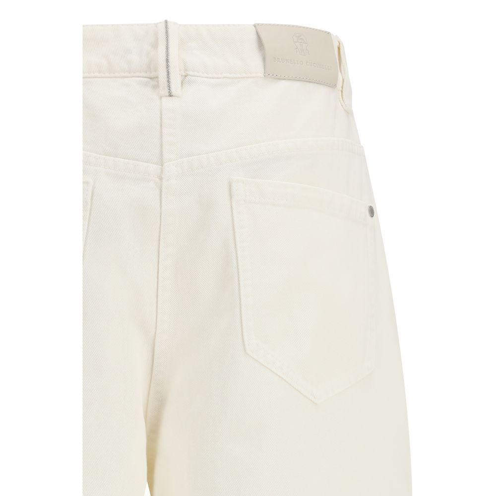 Brunello Cucinelli Beige Cotton Pants - IT40 | M
